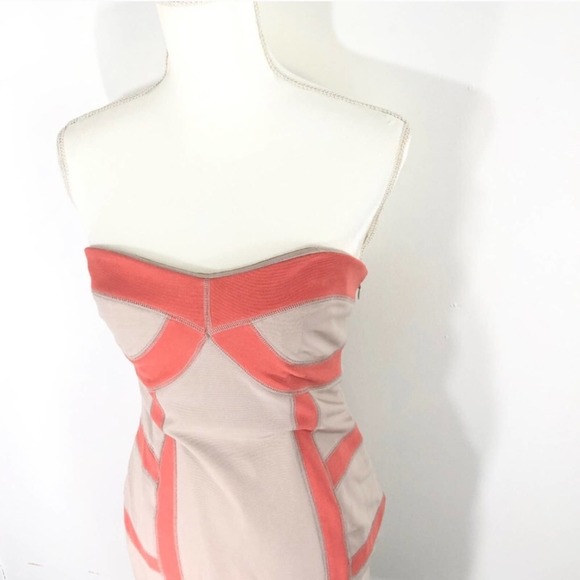 MM Couture Beige Bodycon Dress Small - Picture 6 of 6